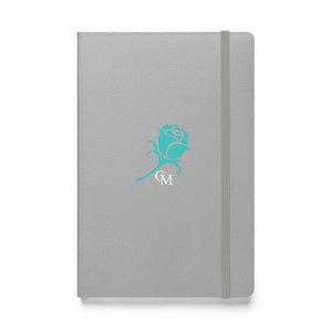 CM Turquoise Rose Hardcover bound journal/notebook